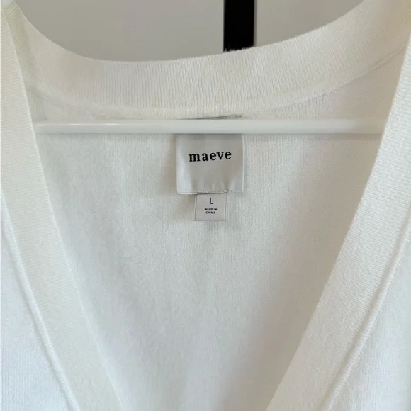 Maeve Anthropologie Slouchy Cardigan Sweater Vest Size Large - Picture 6 of 6